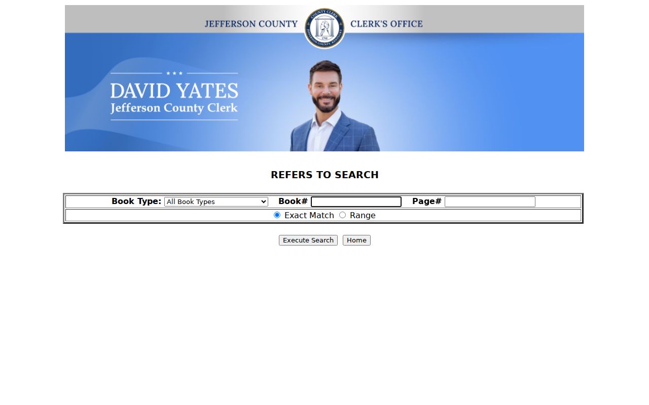 Jefferson County deed index refers-to search fields